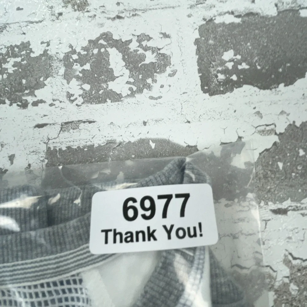 Victoria Secret Sweatshirt Women Large Gray White Sweater Open Mesh Back Gym Top - Picture 10 of 10